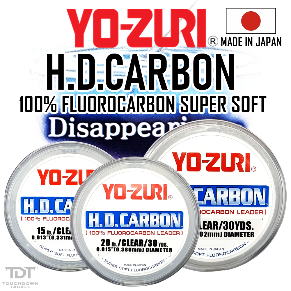 YO-ZURI H.D.CARBON 100% FLUOROCARBON LEADER   *** สายชอค ยอดนิยม สุดคุ้ม MADE IN JAPAN 100% ***