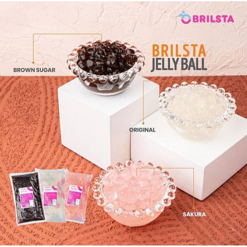 เจลลี่บอล/เม็ดไข่มุก/วุ้นคาราจีแนนผสมบุก ผลิตจากสาหร่ายธรรมชาติ "BRILSTA" ไฟเบอร์สูง ย่อยง่าย ไม่มีส