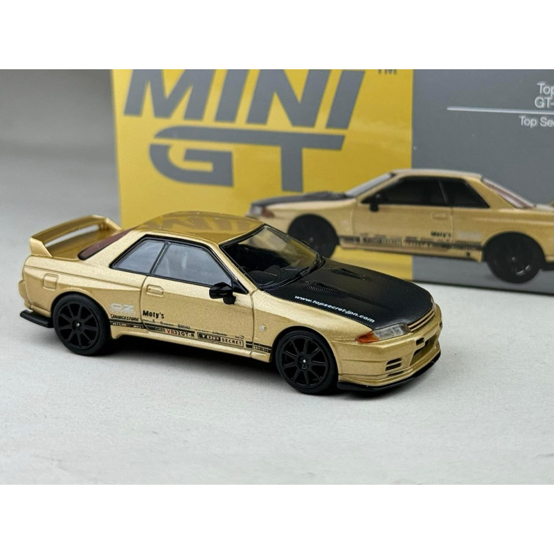 🔹Top Secret Gold Nissan Skyline GT-R VR32 ( R32 ) #431 [ JAPAN EXCLUSIVE PRODUCT ] Scale 1:64 ยี่ห้อ