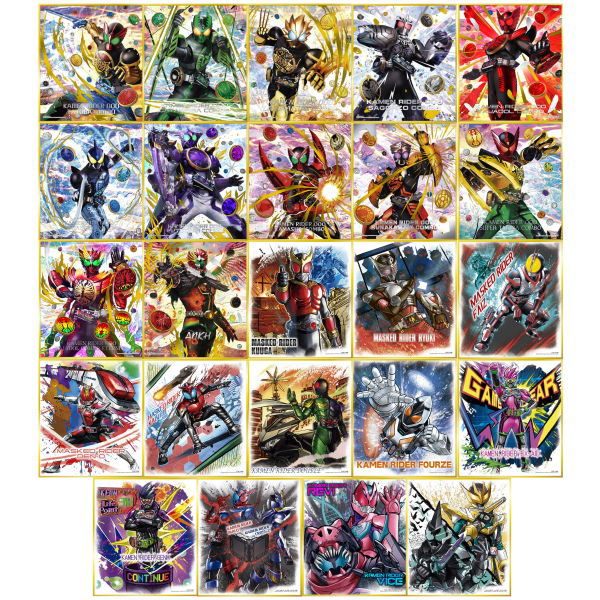 Kamen Rider Shikishi Art Selection ชุด 1,2,3,4,5 ชิกิชิ งานแท้ พร้อมขาตั้งไม้