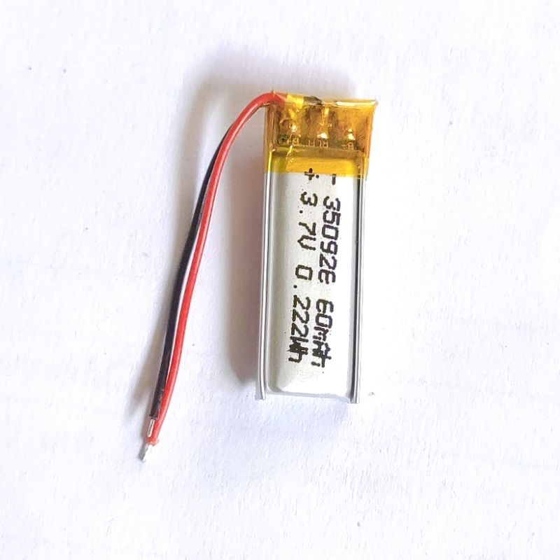 3.7v 60mah  350926 Li-Po li ionแบตเตอรี่ สำหรับMp3 MP4  กล้องติดรถยนต์