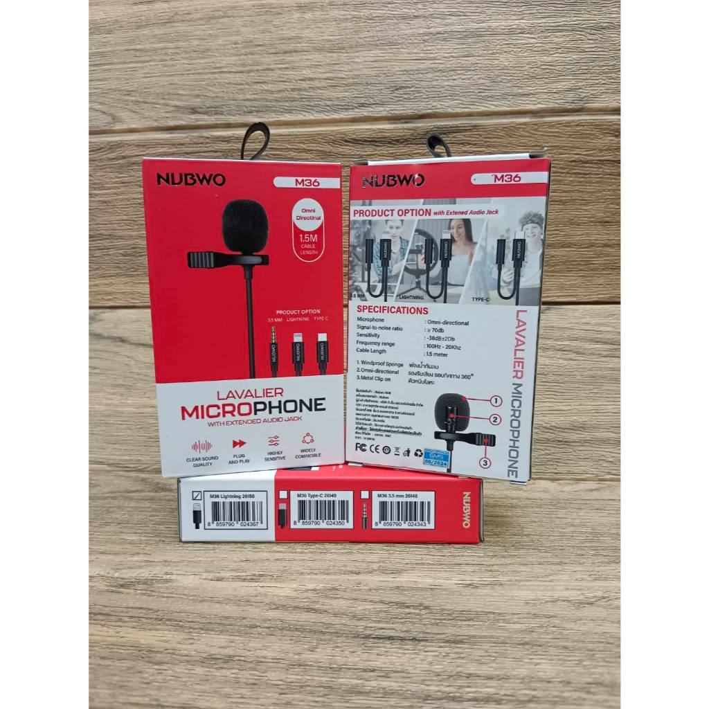MICRO  PHONE  NUBWO  M-36   มี AUX / I-PHONE / TYPE-C  ประกัน 1 ปี