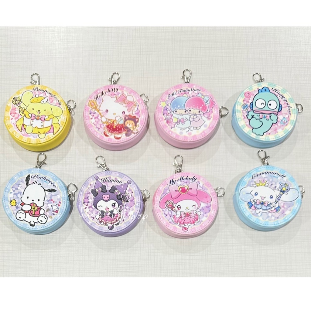 กระเป๋ากลม หนังPU ใส่เหรียญ ลายการ์ตูน พร้อมขอเกี่ยว
