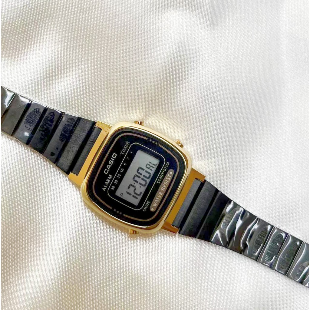 Ca sio Standard นาฬิกาข้อมือผู้หญิง สายสแตนเลส รุ่น LA670WGA มี 4สี