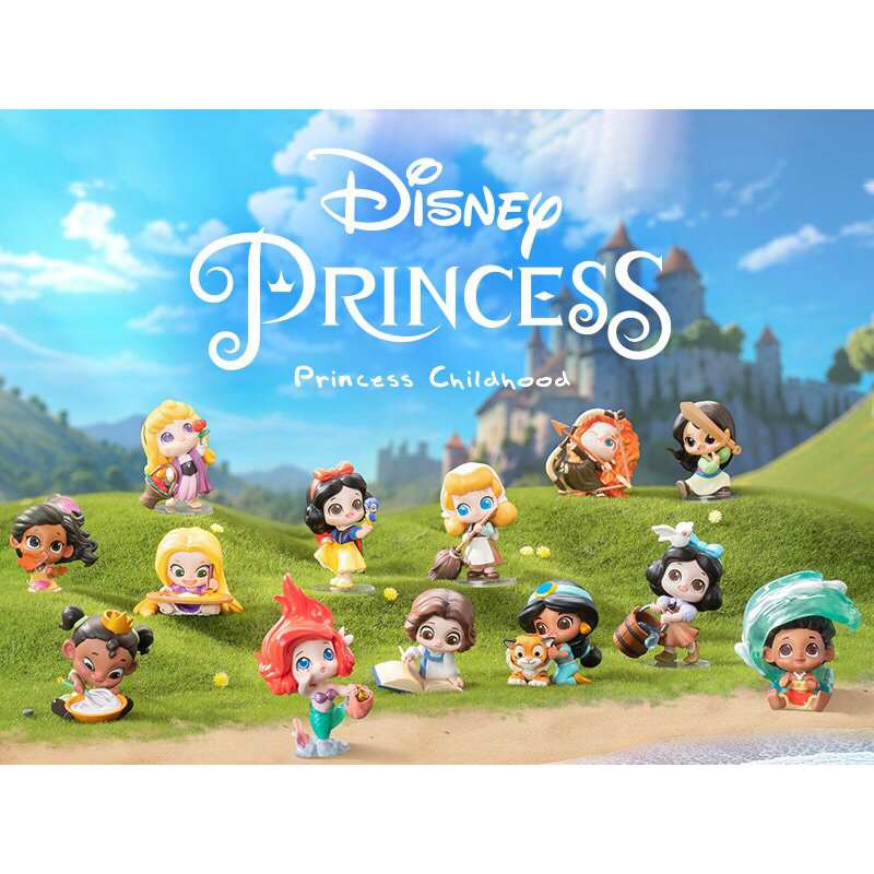 สินค้าพร้อมส่ง🌟[POPMART]🌟 เจ้าหญิง DISNEY PRINCESS CHILDHOOD กล่องสุ่มART TOY ของแท้💯✅