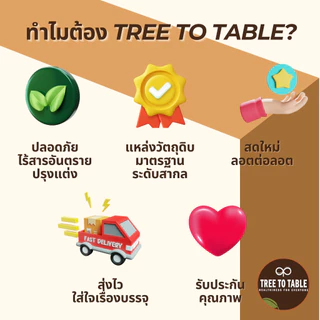 TreeToTable น้ำตาลหล่อฮังก๊วย หวานกว่า4เท่า KETO หวานธรรมชาติ เกรดพรีเมียม 0แคลอรี่