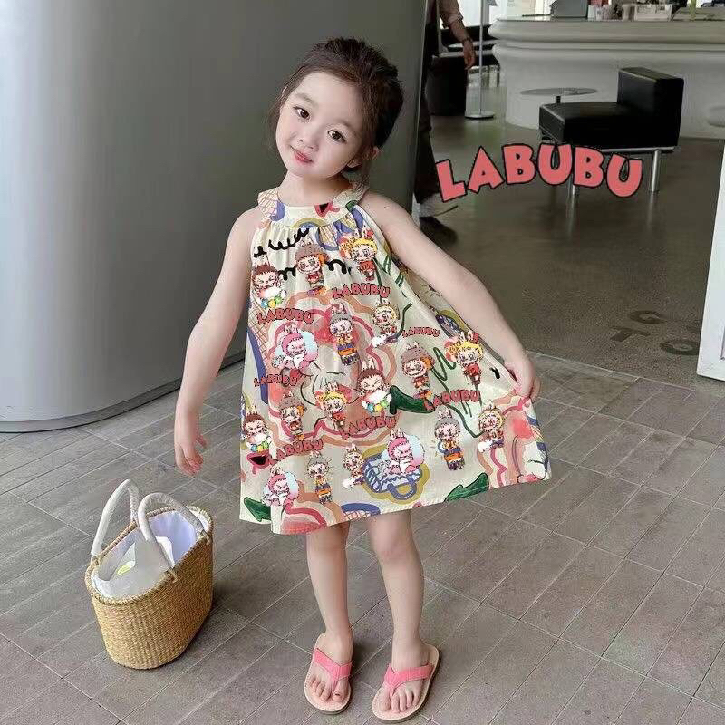 น้อง​ Labubu.​ งานผ้านิ่มใสสบาย​ สกรีนลายทั้งชุด​ เหมาะมากมากอากาศร้อนๆแบบนี้