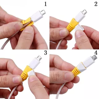 [ขายดี👍 ส่งไวจากนนท์] ที่ถนอมสายชาร์จ ตัวป้องกันสายเคเบิล แบบซิลิโคน Silicone Cable Protector