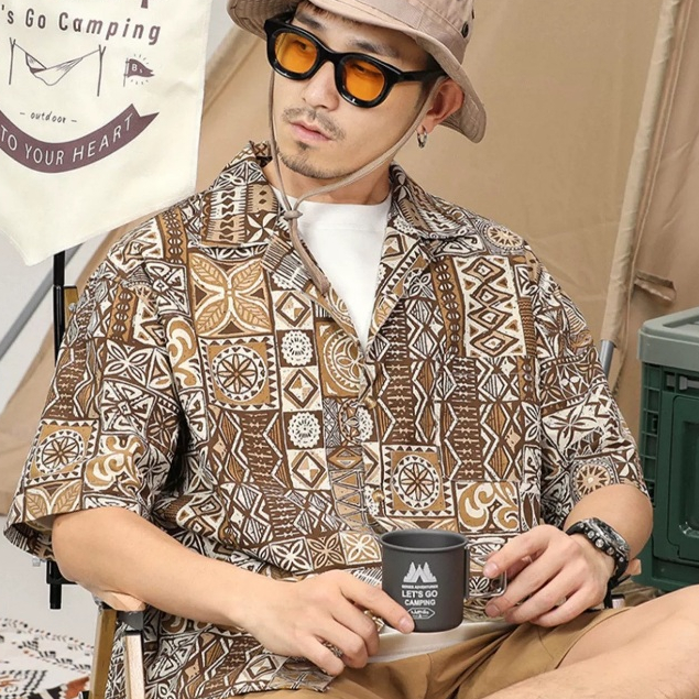 aililai1688 เสื้อเชิ้ดผู้ชายใส่แล้วมีความเท่สมาร์ทมาก ใส่ถ่ายรูปทะเลชายหาด หรือจะแคมป์ปิง มีปลายทาง