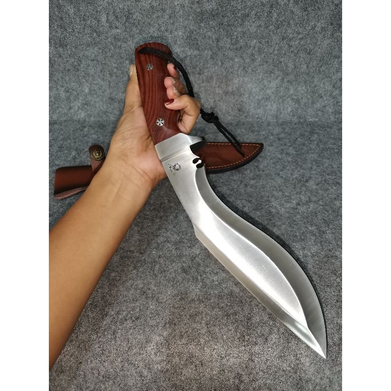 อุปกรณ์​ตั้งแคมป์​เดินป่า​ S35VN​ ด้ามจับ​ ไม้จันทน์​แดง​