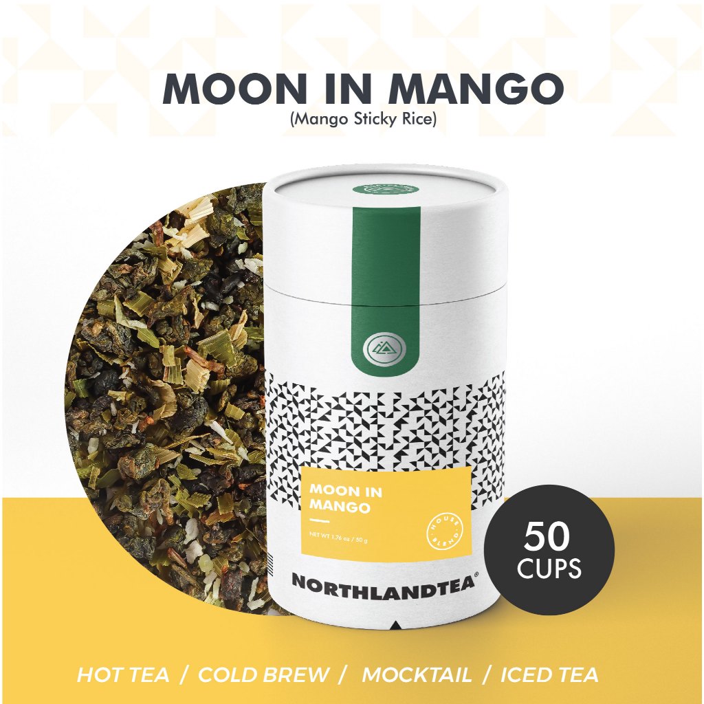 Northlandtea - ชาข้าวเหนียวมะม่วง 50 กรัม (Moon in Mango) HOT & ICED TEA / COLD BREW / MOCKTAIL etc.