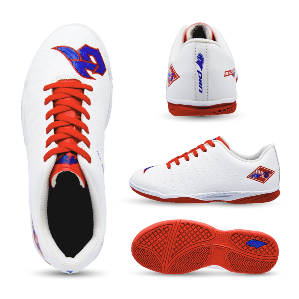 [PANTSDGWS ลด 100]  PAN รองเท้าฟุตซอลเด็ก BALANCER TOUCH X FUTSAL JR Futsal Footwear สี WR(ขาวแดง) รหัส PF141B - รูปที่ 2