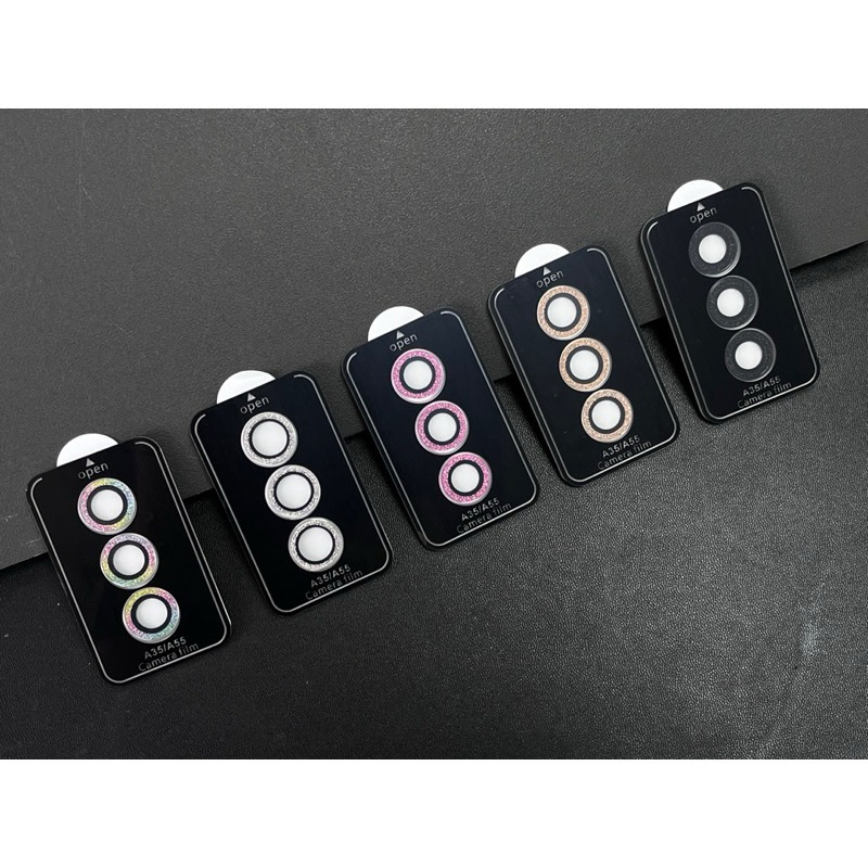 ฟิล์มกระจกนิรภัยกันรอยเลนส์กล้อง ประดับเพชร สําหรับ Samsung Galaxy A55 A54 A34 A24 A14 M54 M54 A 54 