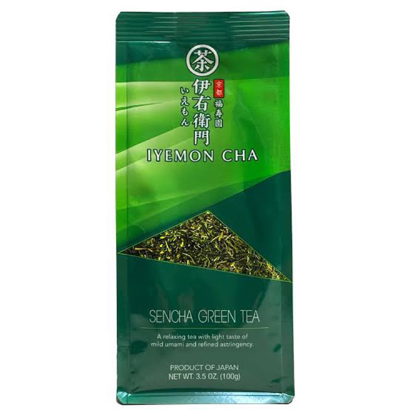 2สูตร IYEMON CHA sencha green tea / genmaicha 100g. fl เจนไมชา / เซ็นชา นำเข้าจากญี่ปุ่น🇯🇵