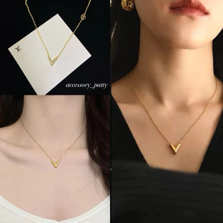 ✨สร้อยคอสแตนเลส รุ่นL-v02 งานสวยตรงปกค่ะ ใส่สวยแบบเรียบหรูค่ะ