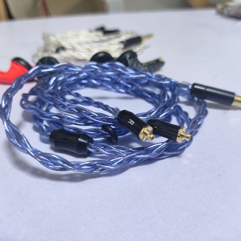 "Blue&Copper" สายอัพเกรด ถัก4 ขั้ว mmcx-แจ๊ค 3.5mm รูปที่ 6