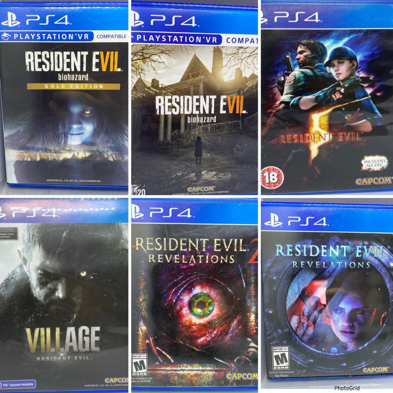 แผ่น PS4 รวมเกม RESIDENT EVIL [ มือ 2 ]