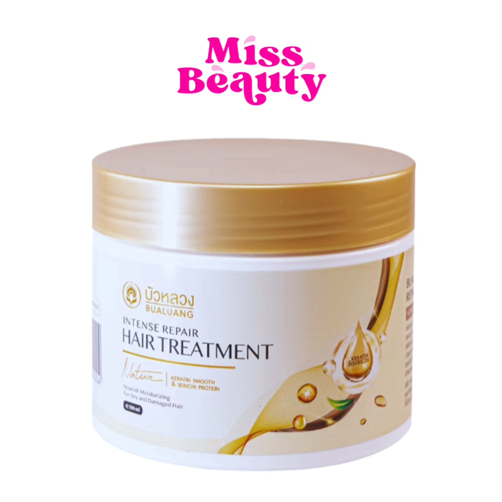 (กระปุก) Bualuang Intense Repair Hair Treatment บัวหลวง อินเทนซ์ รีแพร์ แฮร์ ทรีทเม้นท์  300มล.