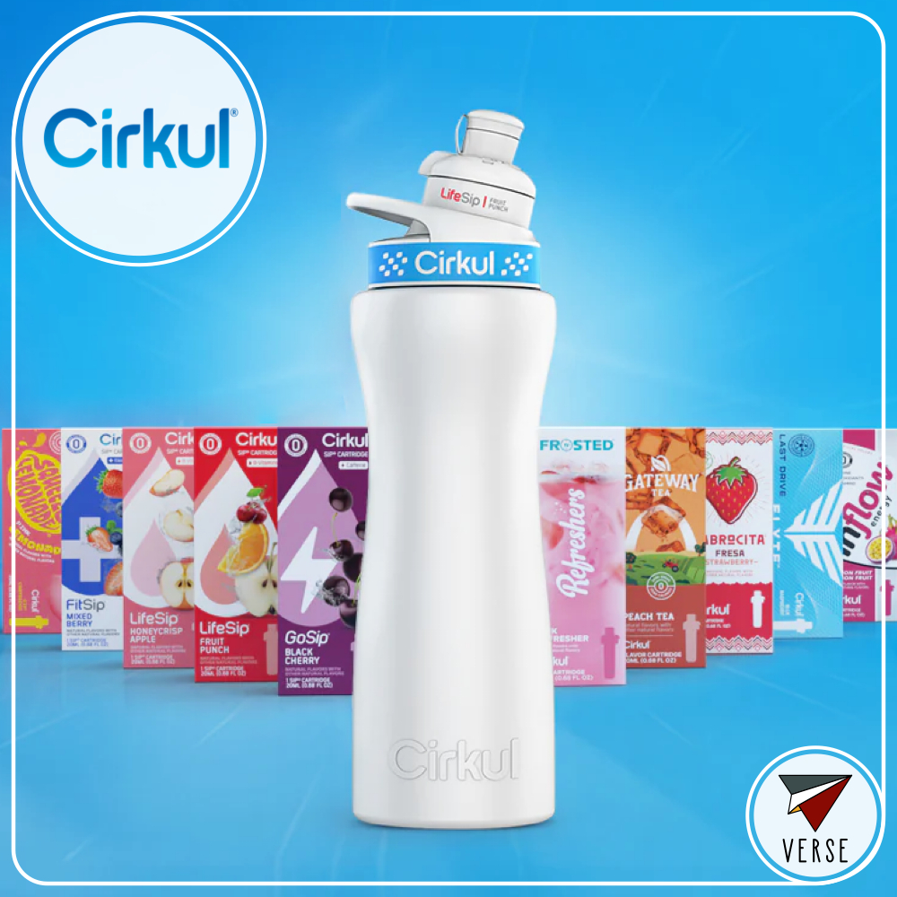 ขวดน้ำ Cirkul ขวดเหล็กเก็บความเย็น | กระติกน้ำ เปลี่ยนน้ำเปล่าเป็นเครื่องดื่มที่คุณชื่นชอบ