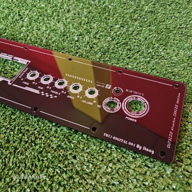 แผ่นเพลท TB21 ดิจิตอล ดำผิวเงา ลำโพงบลูทูธ Diy หนา 3 มิล