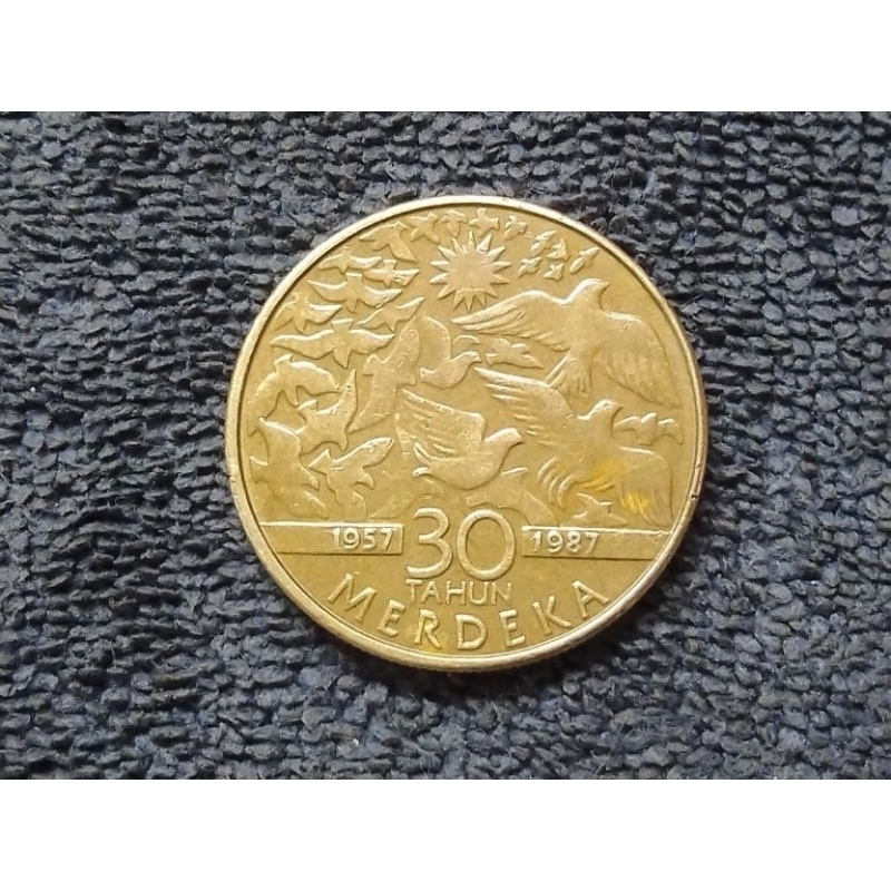 เหรียญ​ต่างประเทศ​(5785)มาเลเซีย​ที่ระลึก​ 1987