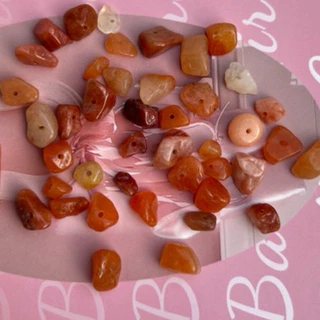 ลูกปัดหินแตก หินแท้ (บรรจุ10กรัม)Diy