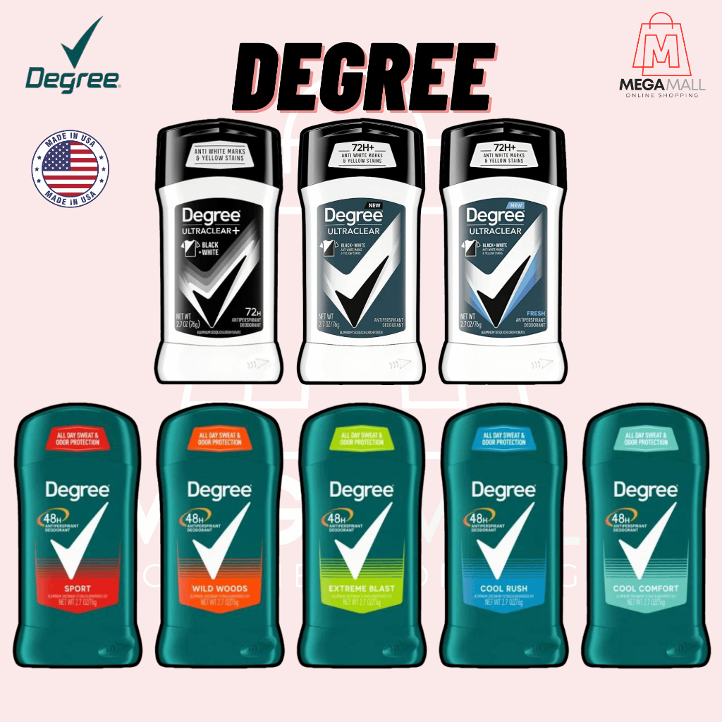 Degree โรลออนระงับกลิ่นกาย พร้อมส่ง Antiperspirant Deodorant นำเข้าจาก USA ของแท้100%