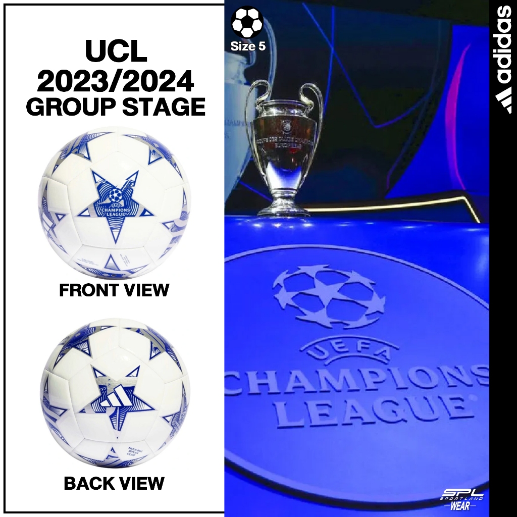 Adidas อาดิดาส ฟุตบอล เบอร์ 5 Football UCL 23/24 GROUP STAGE IA0945 (900)