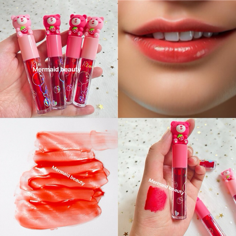 ลิปทิ้นท์ จิ้มจุ่ม สีสวย กันน้ำ ติดทนนาน ลิปสติกกันน้ำ lip tint rimocoo