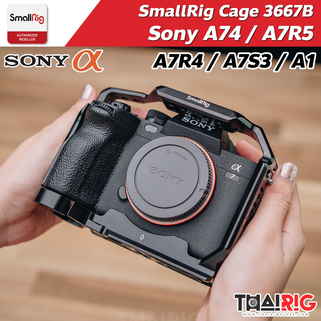 📌ส่งจากไทย📦 SmallRig Cage Sony A74 / A7R5 / A7R4 / A7S3 / A1 3667 โซนี่ A7iv A7Rv A7Riv A7Siii 3667B