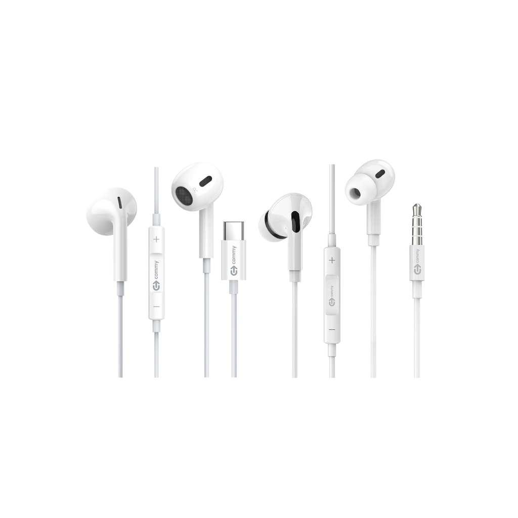Commy หูฟังมีสาย Type C และแบบ 3.5 mm ST300 / ST301 / Bright 6 / Bright 7 เสียงชัด เบสแน่น ใส่สบาย