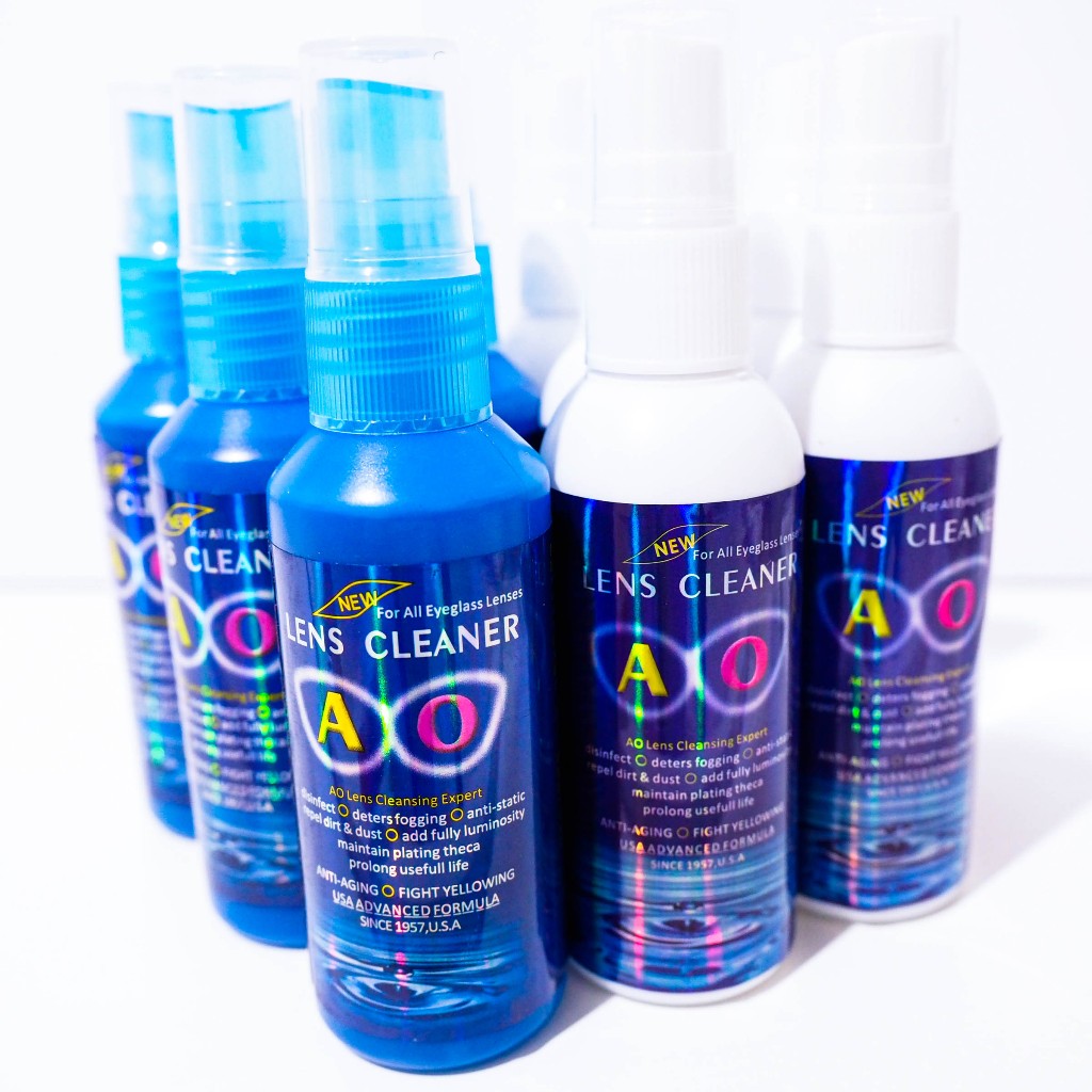 ขายดี น้ำยาเช็ดเลนส์ น้ำยาเช็ดแว่น AO Blue Lens Cleaner
