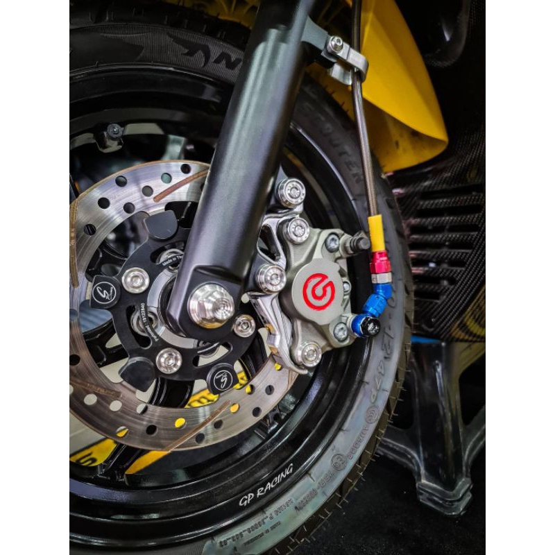 น๊อตกันขโมยปั๊มหน้าเดิม/ปั๊มแต่งปักข้าง/ด้วงGIORNO/Wave/forza 350/XMAX/LEAD/PCX160/ADV160/ Grand /MIO/NOUVO/ (ราคาชุดละ)