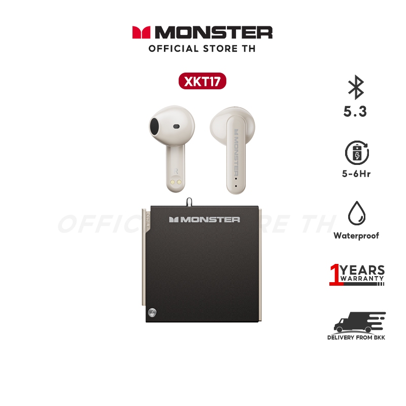 Monster XKT17 BT 5.3 หูฟัง หูฟังบลูทูธ หูฟังไร้สาย Bluetooth wireless headset