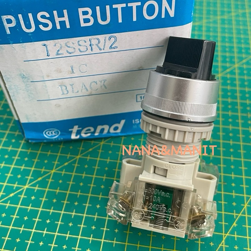T2SSR2B-1C สวิตซ์บิด 2จังหวะ คอ22มิล 1NO 1NC tend