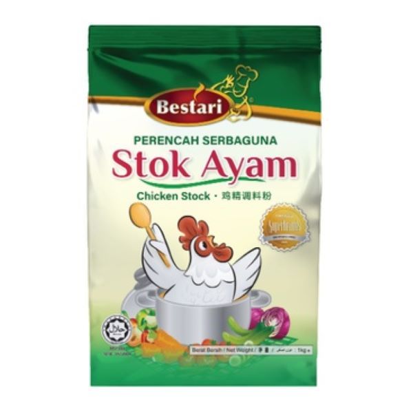 ผงซุปไก่ Bestari Chicken Stock Stok Ayam 鸡精调料粉 1kg Product of Malaysia HALAL พร้อมส่ง