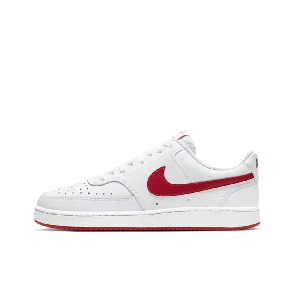 Nike Air Force 1 Low Sneakers Basketball Shoes Fashion White Red