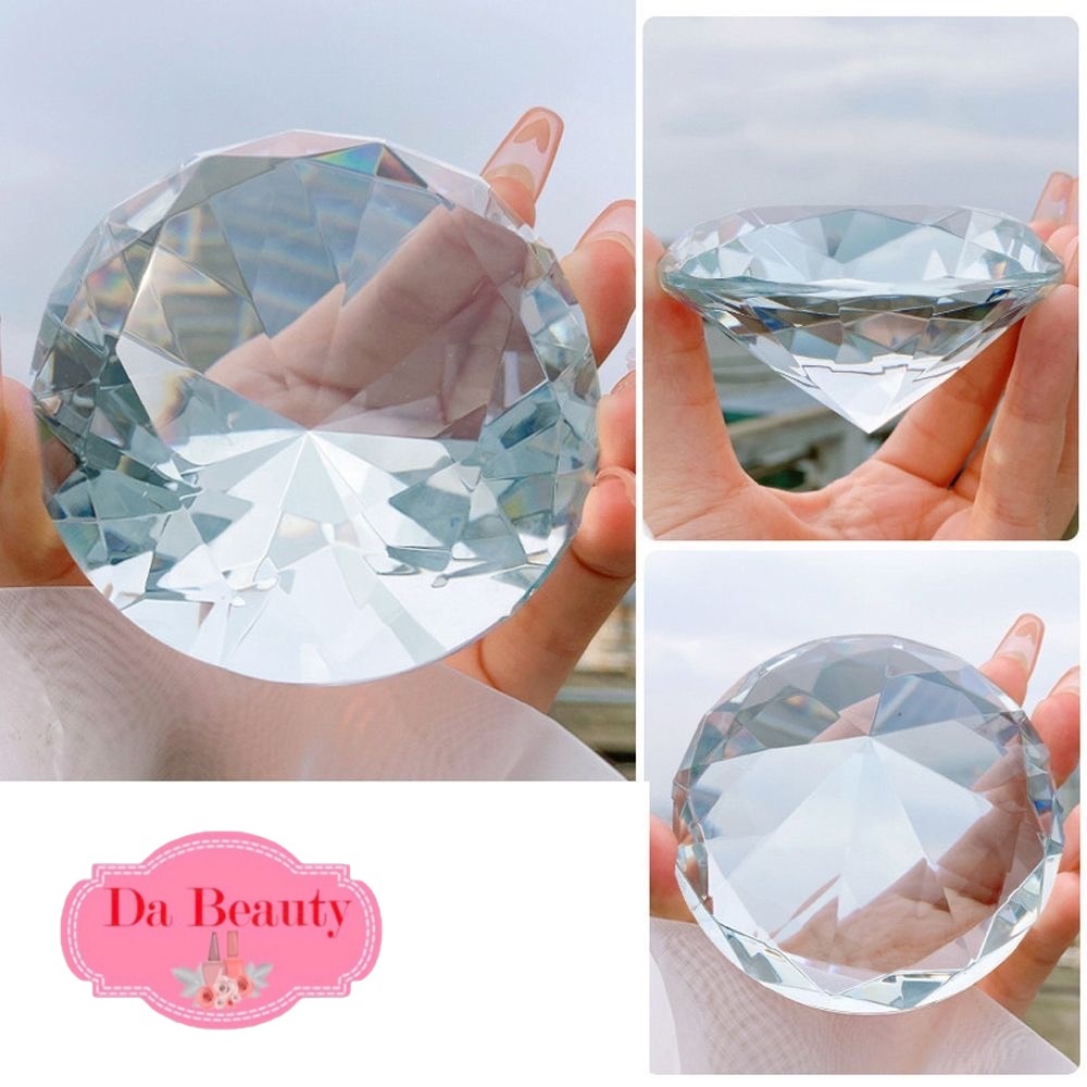 เพชรสำหรับถือถ่ายรูป เพชรคริสตัลใส ขนาดใหญ่ 80 mm. พร้อมส่งในไทยจ้า