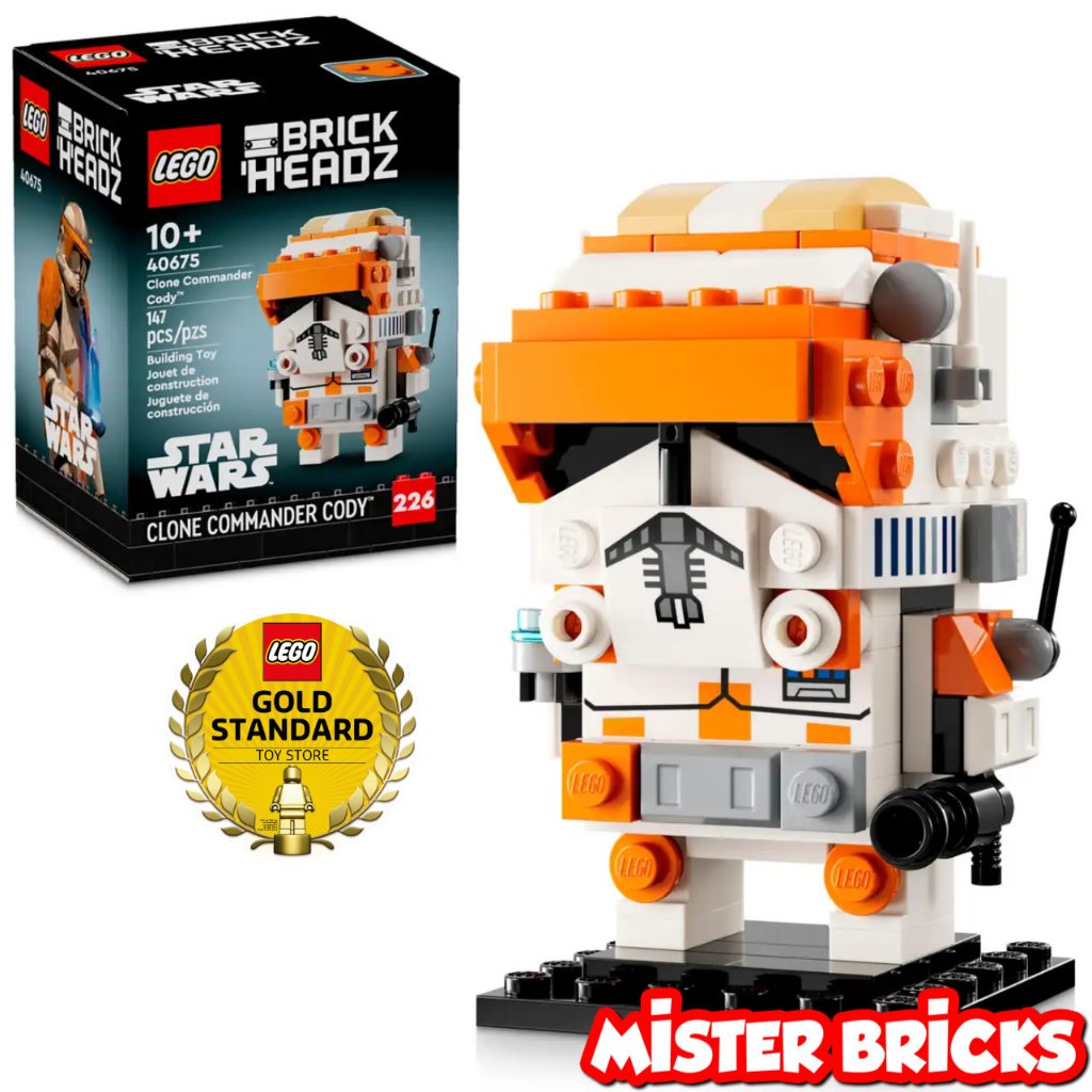 LEGO® BrickHeadz™ Star Wars™ Clone Commander Cody (40675) – A Nostalgic Collector’s Piece