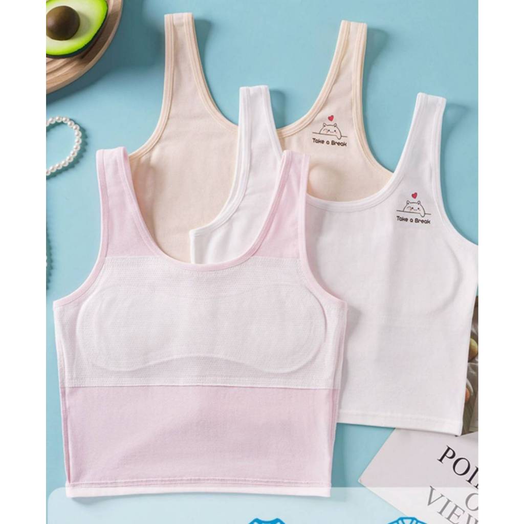 #807 เสื้อซับในเด็ก บังจุก ( ไม่มีฟองน้ำ )