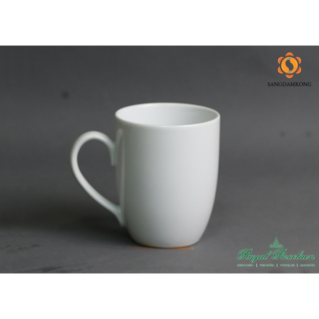 แก้วมัค (MUG)  มีให้เลือก 9 แบบ เนื้อพอร์ชเลน สีขาว  Royal Porcelain เซรามิค เกรดพรีเมี่ยม
