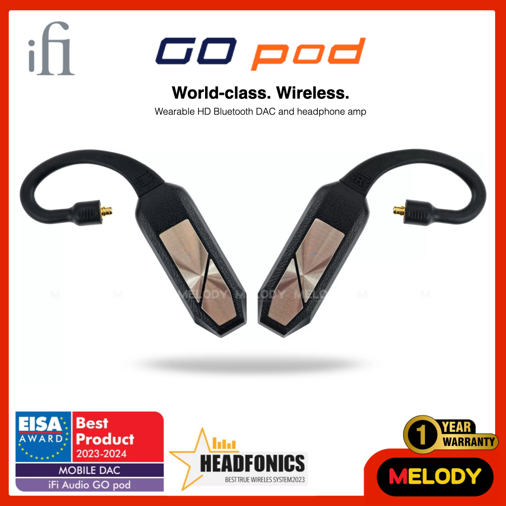 iFi - GO Pod - HD Bluetooth DAC &amp; Headphone Amp Hi-Res 96kHz/24bit รับประกันศูนย์ iFi 1 ปี