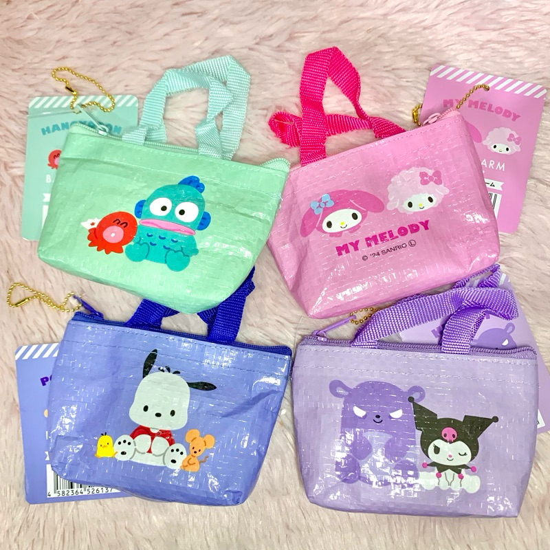 มาใหม่พร้อมส่ง ♡ กระเป๋าใส่เหรียญซานริโอ้ (8.5 x 7 ซม.) มีโซ่ไข่ปลา ห้อยได้ ของแท้หิ้วจากญี่ปุ่น 🇯🇵