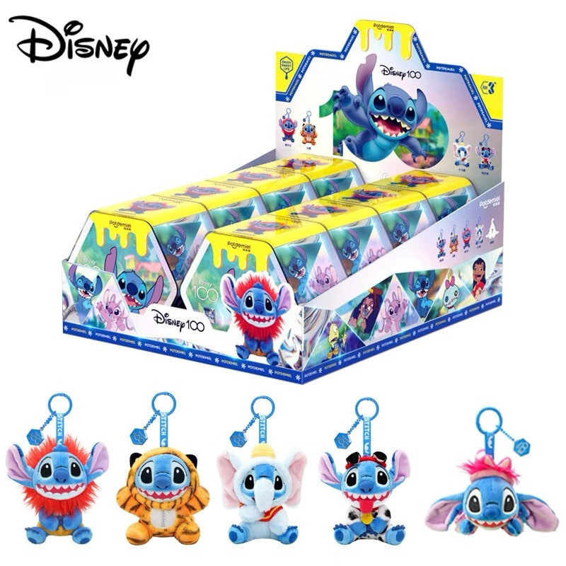 [ พร้อมส่งจากไทย ]กล่องสุ่มพวงกุญแจ Potdemiel : Stitch Disney 100th ✨💙