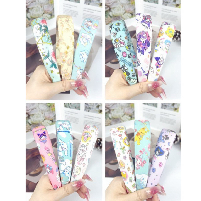 พร้อมส่ง🇹🇭 ที่คาดผมฟองน้ํา สไตล์เกาหลี ลายน่ารัก ที่คาดผมแต่งหน้า