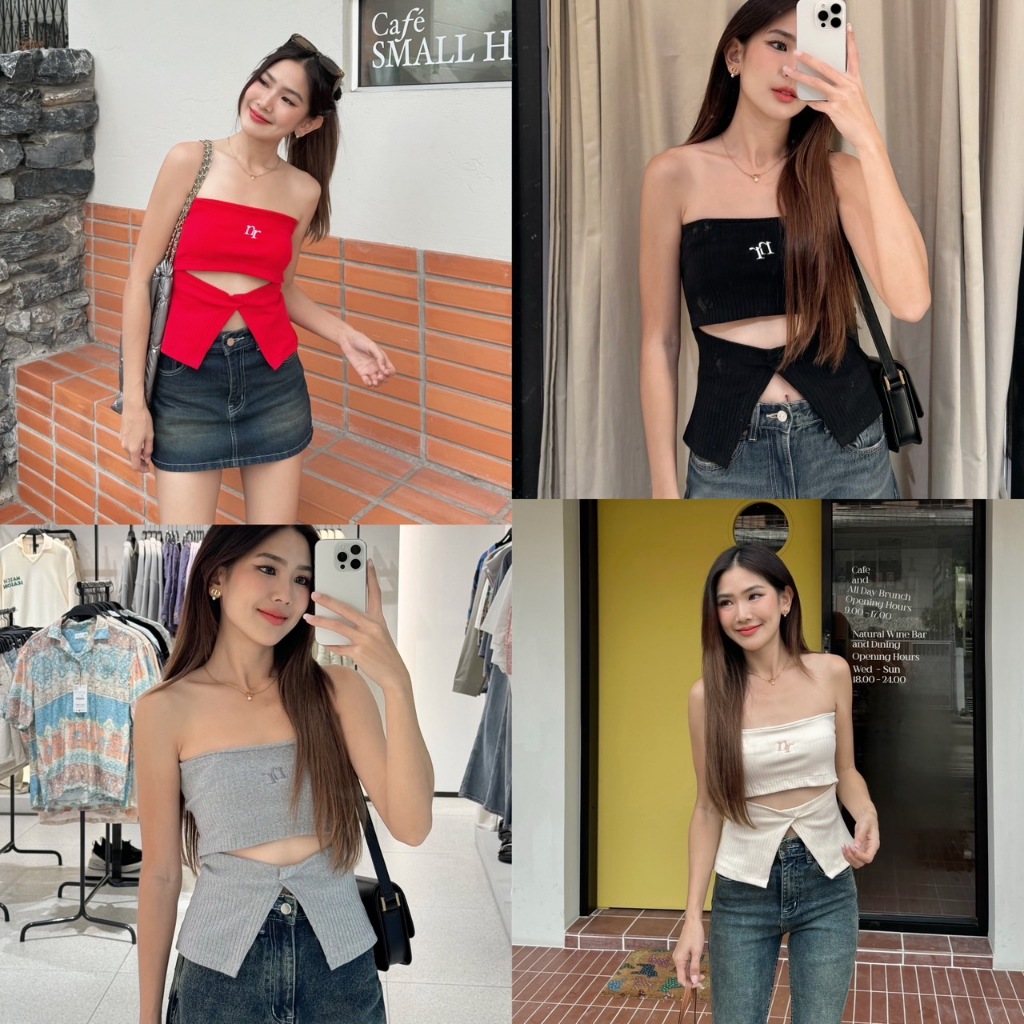 NICHARIS - เสื้อเกาะอก รุ่น Andy Tube Top