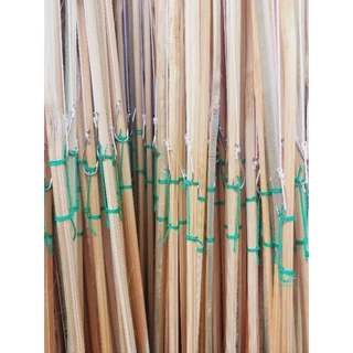 เบ็ดปักไม้ไผ่ เบ็ดปักคันนา คันเบ็ดพร้อมใช้ ยาว 90 ,100 cm