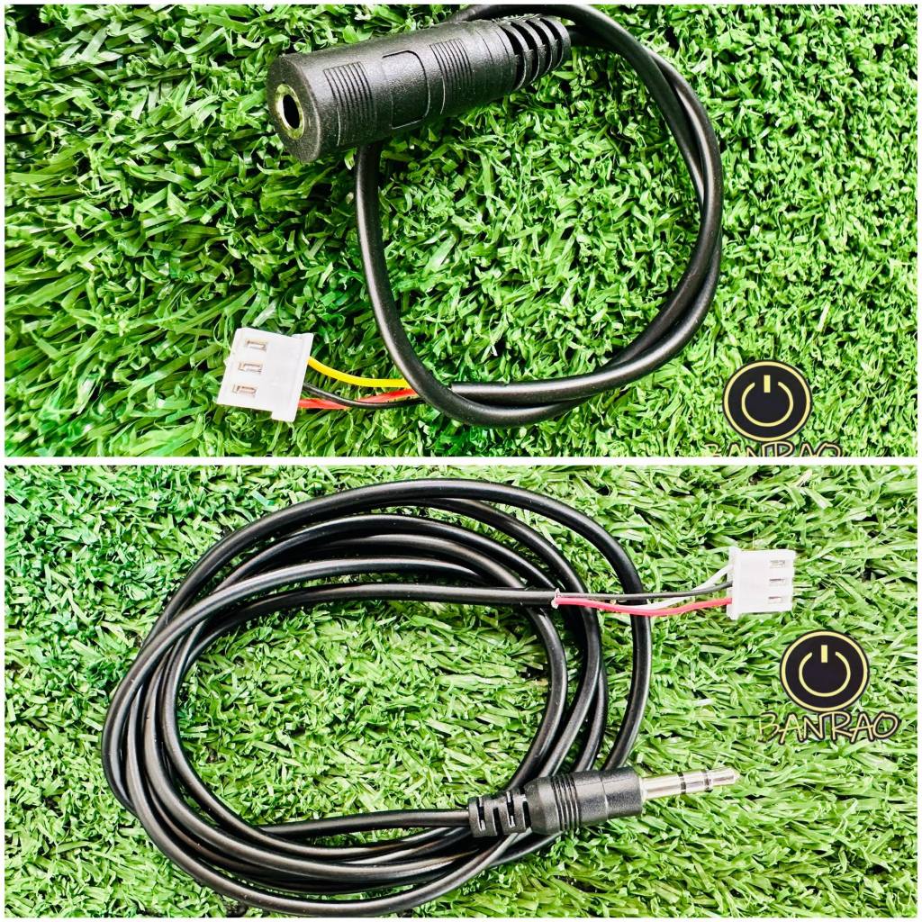 สายสัญญาณเสียง 3.5 มม.เป็น XH2.54-3Pสําหรับเชื่อมต่อรถยนต์ คอมพิวเตอร์ โทรศัพท์มือถือ ตัวผู้ ตัวเมีย