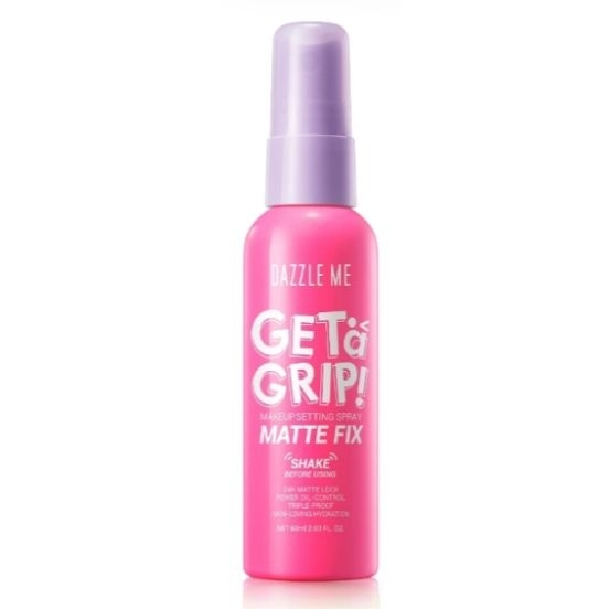 ( ขวดชมพู ) สเปรย์ล็อคเมคอัพ หน้าแมท DAZZLE ME Get a Grip! Makeup Setting Spray-Matte Fix