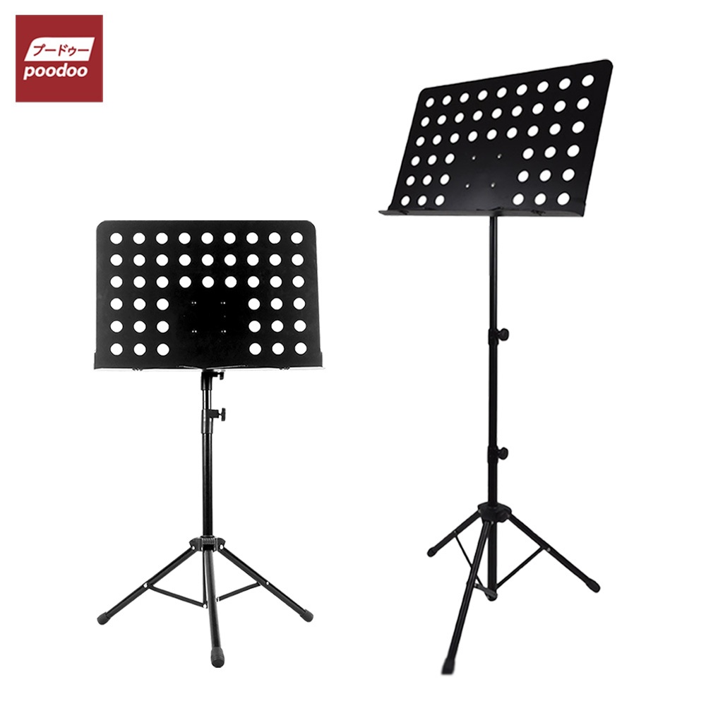 poodoo ขาตั้งโน้ตเพลง แบบพับได้ มัลติฟังก์ชั่น Music Stand  ที่วางโน๊ต  ที่วางโน๊ตเหล็ก